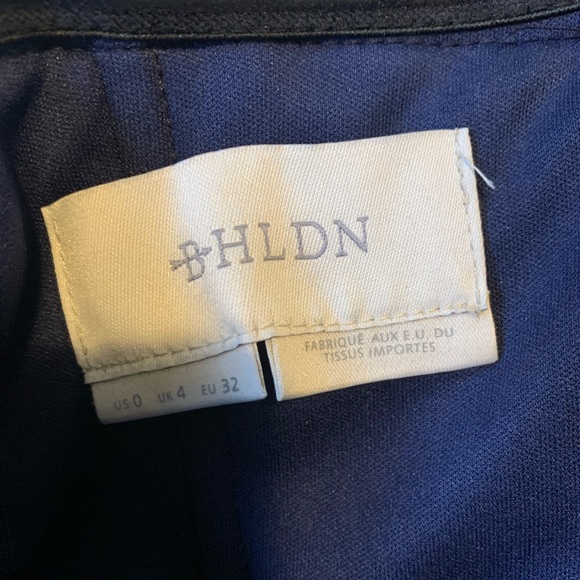 Anthropologie BHLDN Navy Blue Dara Off the Shoulder Maxi Dress - Picture 8 of 9